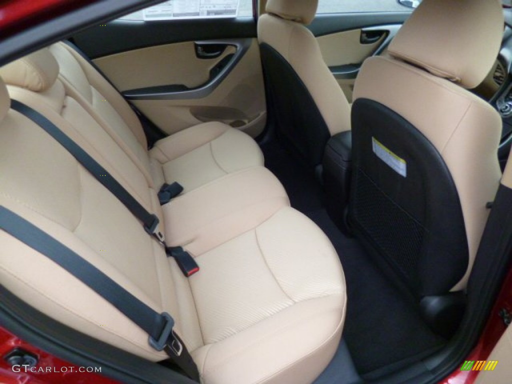 2013 Elantra GLS - Sparkling Ruby / Beige photo #12