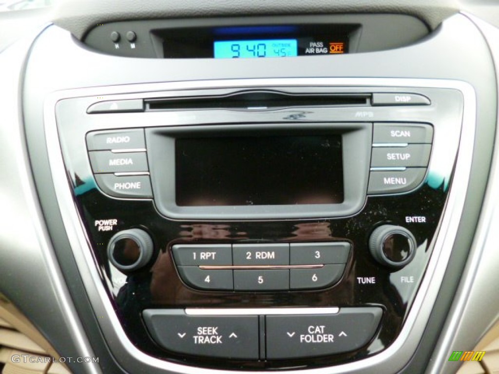 2013 Elantra GLS - Sparkling Ruby / Beige photo #19