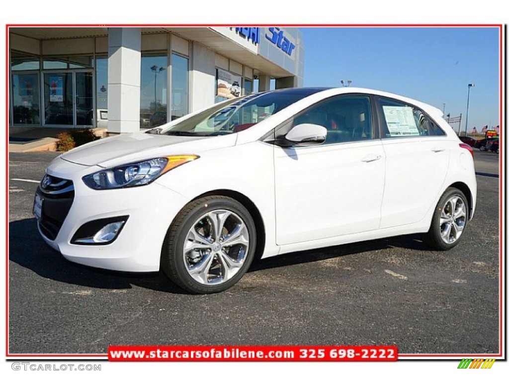 2013 Elantra GT - Monaco White / Beige photo #1