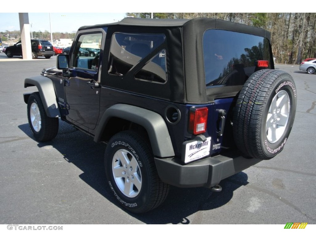 2013 Wrangler Sport S 4x4 - True Blue Pearl / Black photo #4