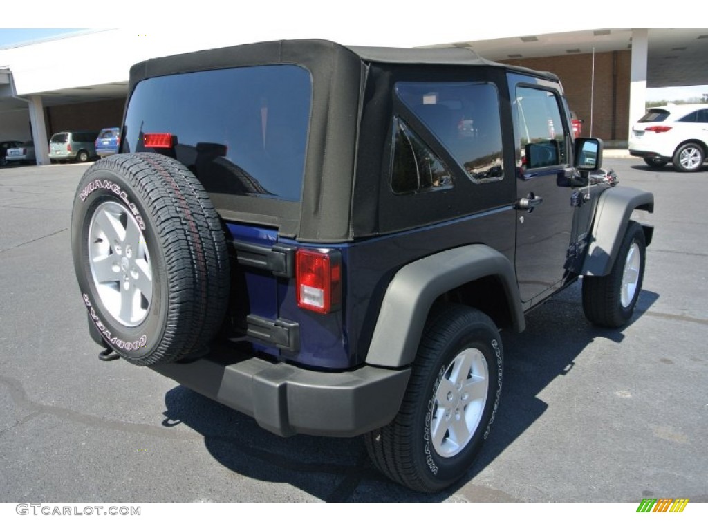 2013 Wrangler Sport S 4x4 - True Blue Pearl / Black photo #5