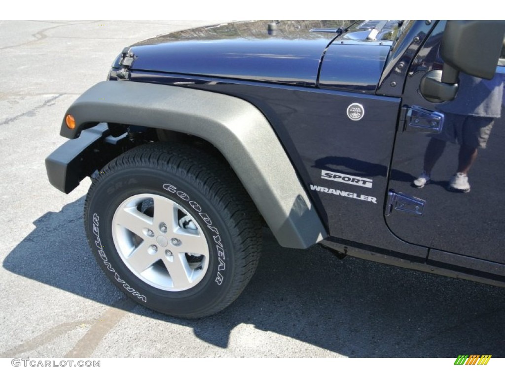 2013 Wrangler Sport S 4x4 - True Blue Pearl / Black photo #7