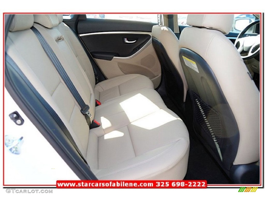 2013 Elantra GT - Monaco White / Beige photo #22