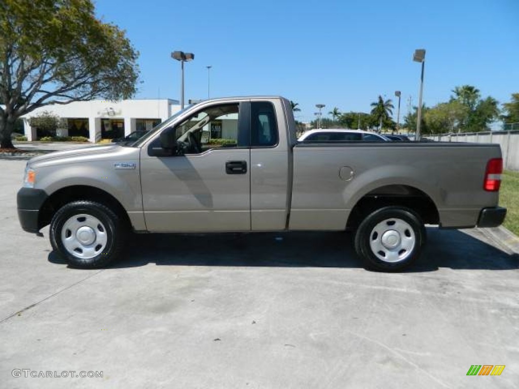 2005 F150 XL Regular Cab - Arizona Beige Metallic / Tan photo #6