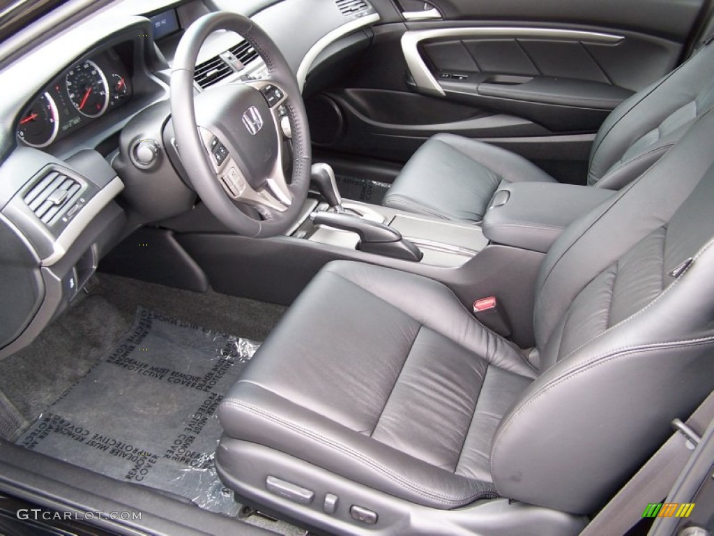 Black Interior 2012 Honda Accord EX-L V6 Coupe Photo #79192615