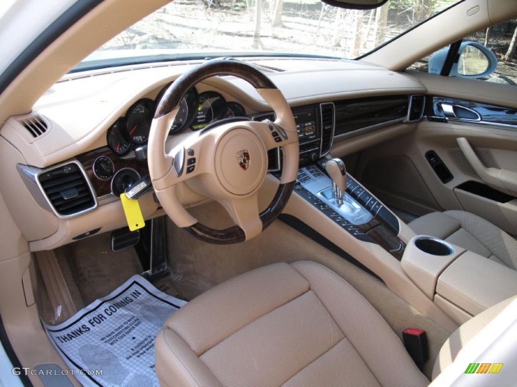 Luxor Beige Interior 2012 Porsche Panamera 4S Photo #79193252