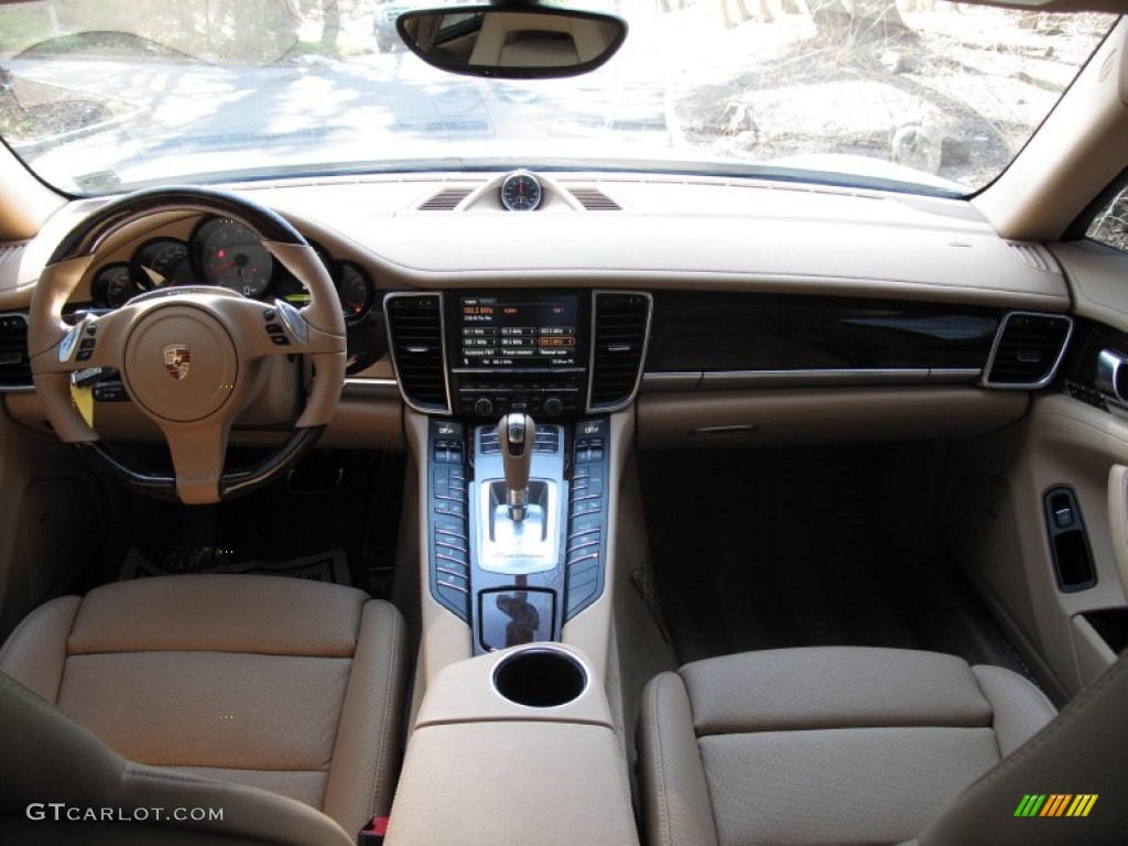 2012 Porsche Panamera 4S Luxor Beige Dashboard Photo #79193295