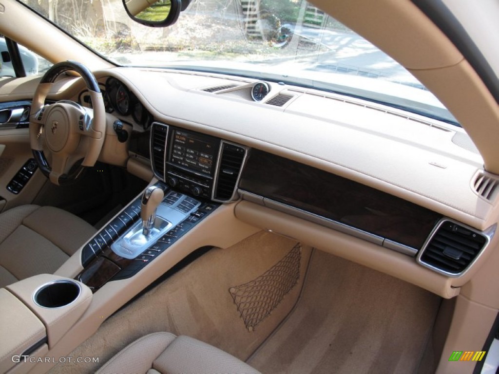 2012 Porsche Panamera 4S Luxor Beige Dashboard Photo #79193411