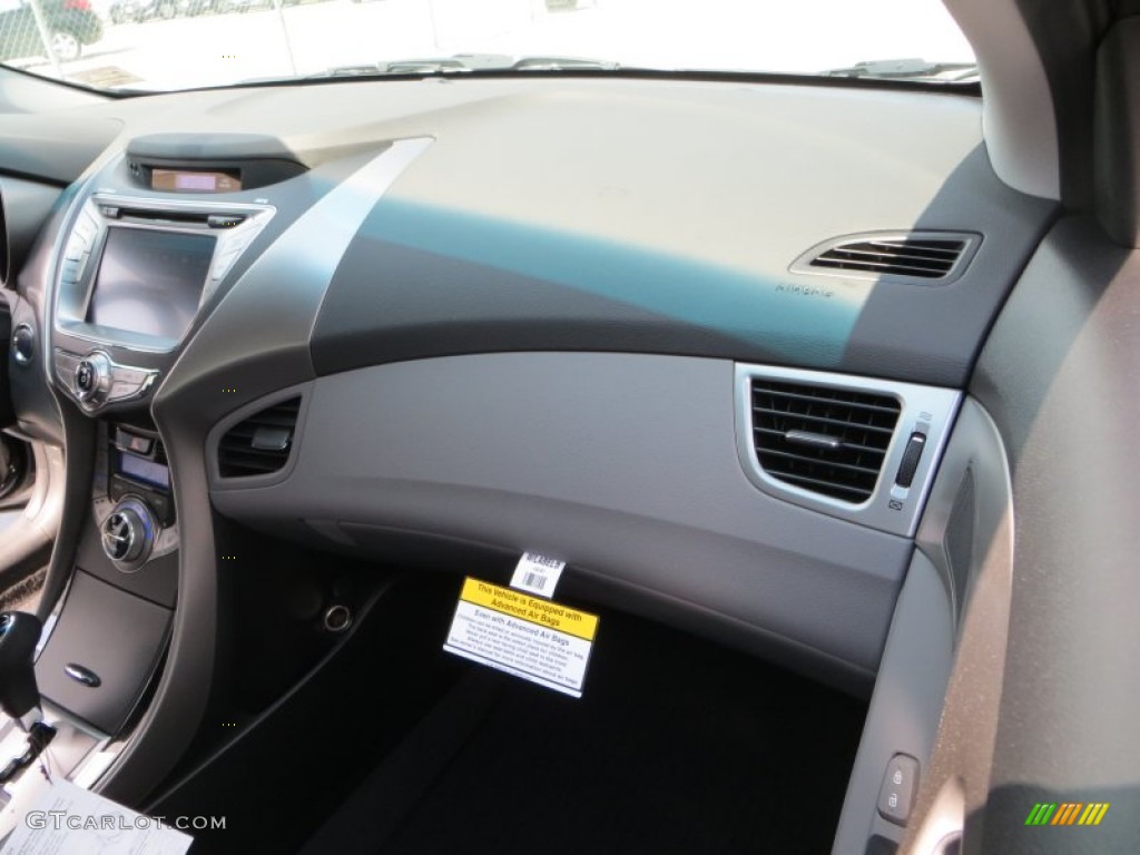 2013 Elantra Limited - Midnight Black / Gray photo #16