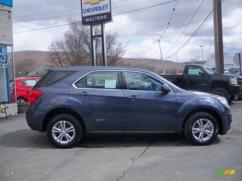 2013 Equinox LS AWD - Atlantis Blue Metallic / Jet Black photo #4