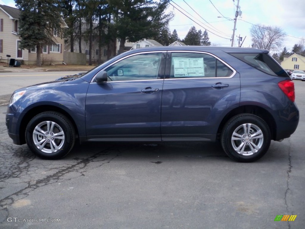 2013 Equinox LS AWD - Atlantis Blue Metallic / Jet Black photo #8