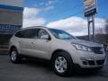 2013 Champagne Silver Metallic Chevrolet Traverse LT AWD  photo #3