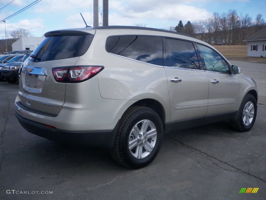 Champagne Silver Metallic 2013 Chevrolet Traverse LT AWD Exterior Photo #79194470