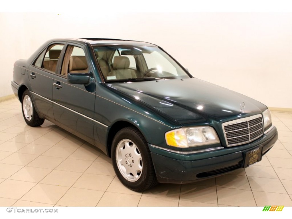 1995 C 280 Sedan - Brilliant Emerald Green Metallic / Beige photo #1