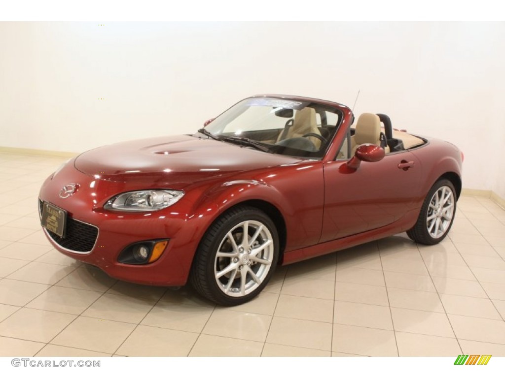 2012 MX-5 Miata Grand Touring Roadster - Copper Red Mica / Dune Beige photo #3