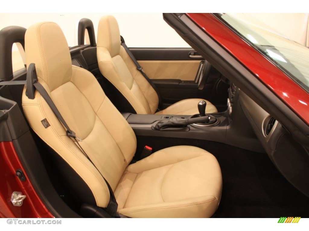 Dune Beige Interior 2012 Mazda MX-5 Miata Grand Touring Roadster Photo #79196189