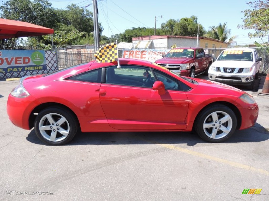 2006 Eclipse GS Coupe - Pure Red / Dark Charcoal photo #8