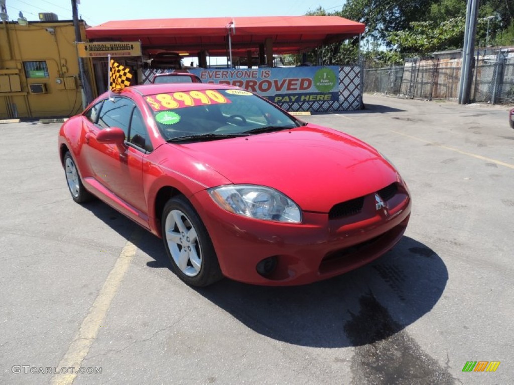 2006 Eclipse GS Coupe - Pure Red / Dark Charcoal photo #9