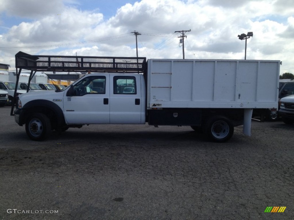 2007 F550 Super Duty XL Crew Cab Dump Truck - Oxford White / Medium Flint photo #3