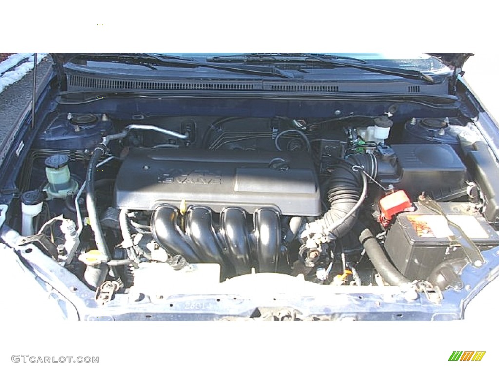 2004 Corolla LE - Indigo Ink Blue Pearl / Light Gray photo #12