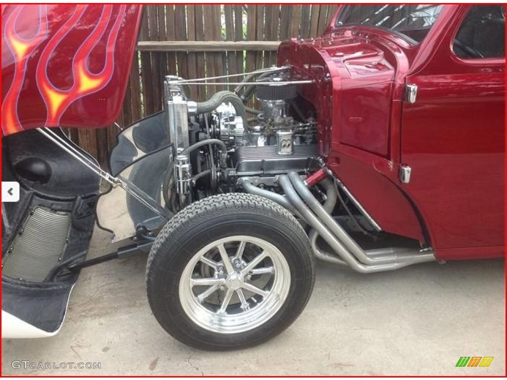 1938 Custom Pickup - Candy Apple Red / Gray photo #2