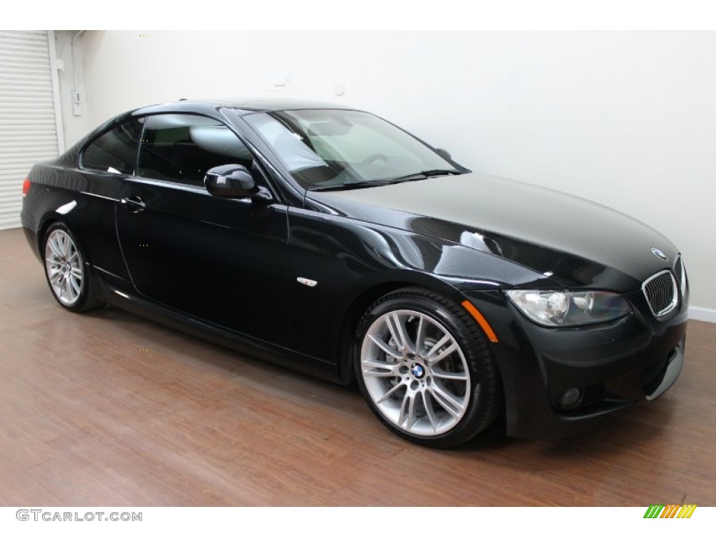 2010 3 Series 335i Coupe - Black Sapphire Metallic / Black photo #2