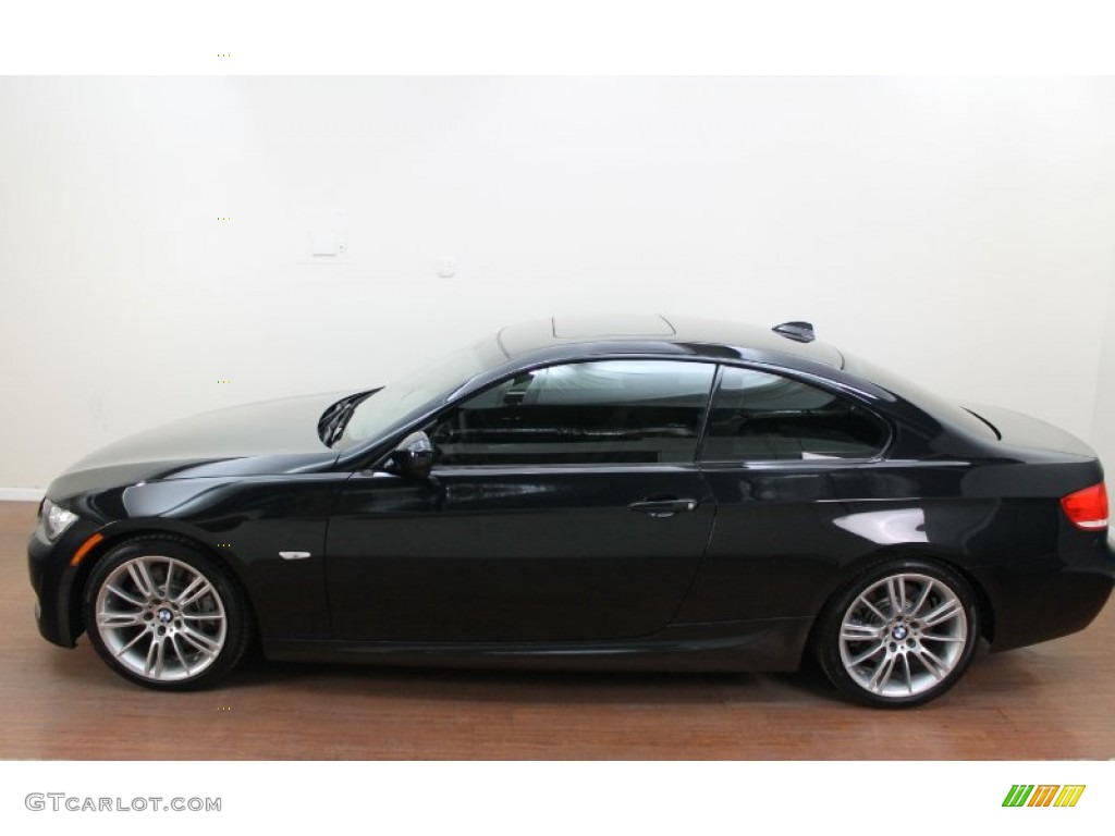 2010 3 Series 335i Coupe - Black Sapphire Metallic / Black photo #6