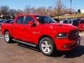 2013 Flame Red Ram 1500 Sport Crew Cab 4x4  photo #2