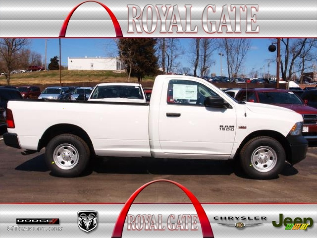 2013 1500 Tradesman Regular Cab - Bright White / Black/Diesel Gray photo #1