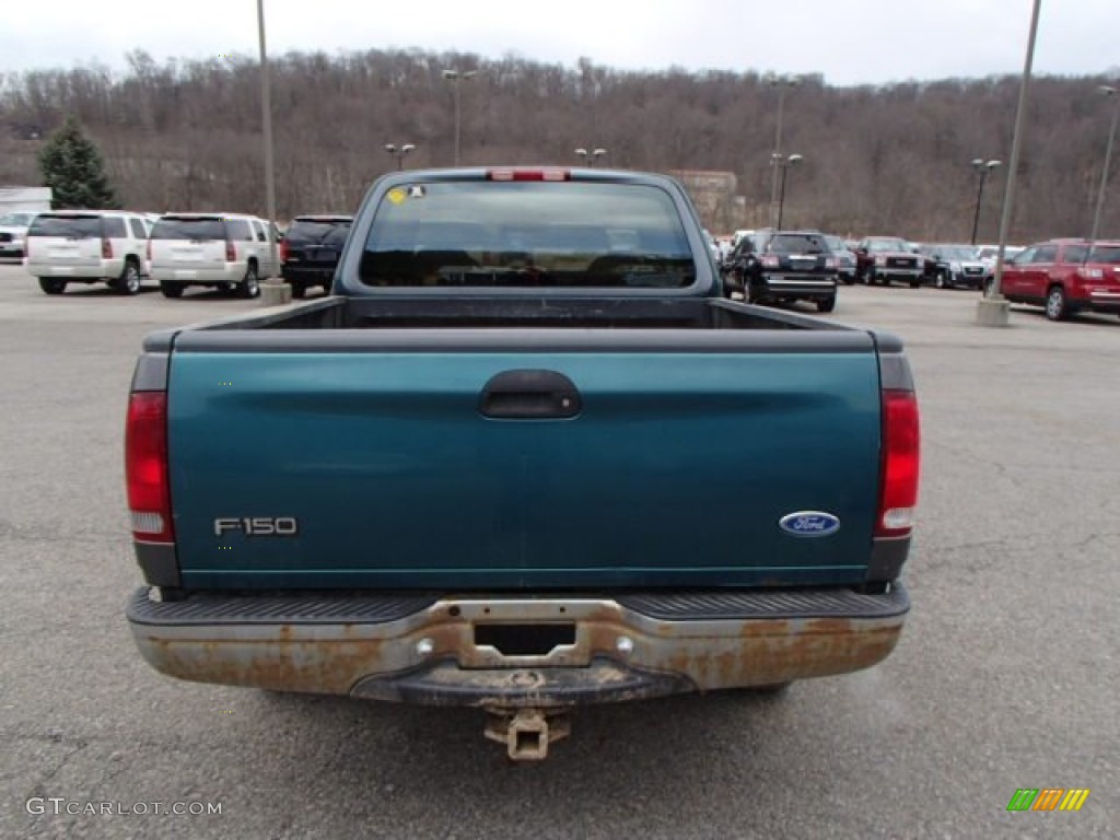 1997 F150 XLT Extended Cab 4x4 - Pacific Green Metallic / Medium Graphite photo #5