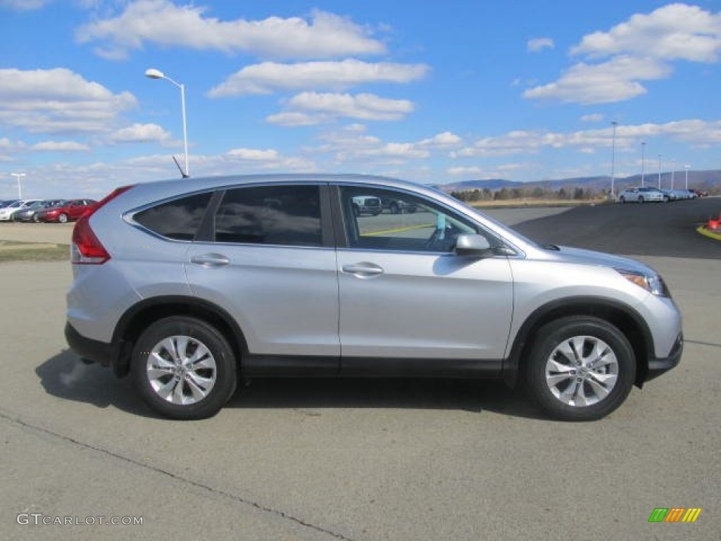 2013 CR-V EX AWD - Alabaster Silver Metallic / Black photo #4