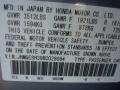 B564M: Celestial Blue Metallic 2011 Honda Fit Standard Fit Model Color Code