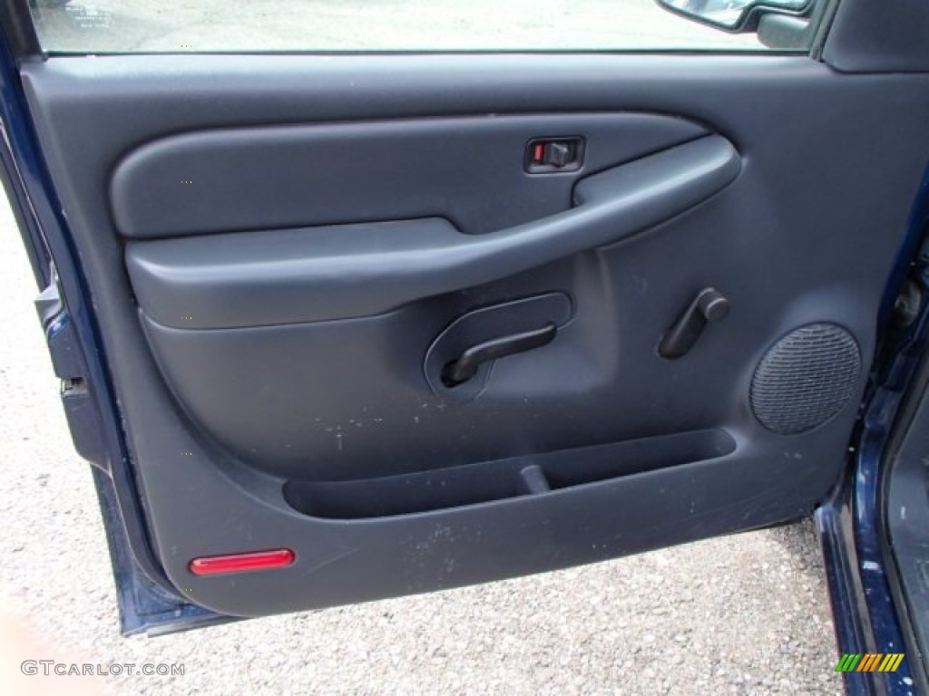 2001 Chevrolet Silverado 1500 LS Regular Cab Graphite Door Panel Photo #79203230