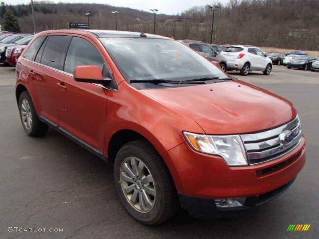 Blazing Copper Metallic 2008 Ford Edge Limited AWD Exterior Photo #79203652