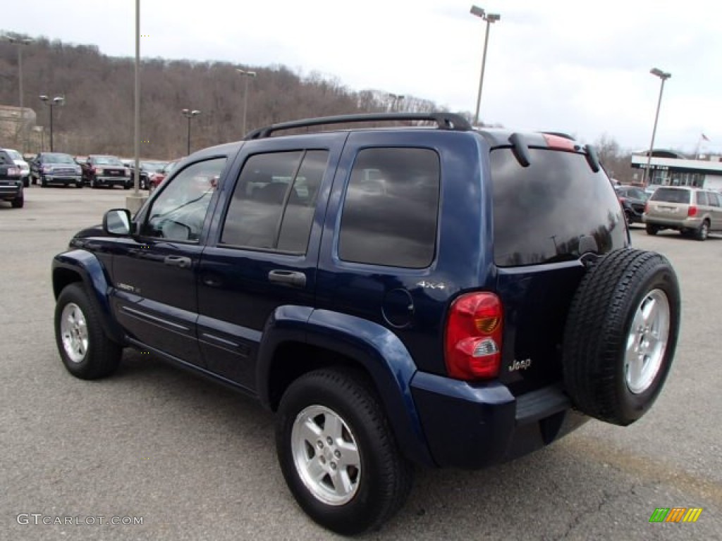 2002 Liberty Limited 4x4 - Patriot Blue Pearlcoat / Taupe photo #4
