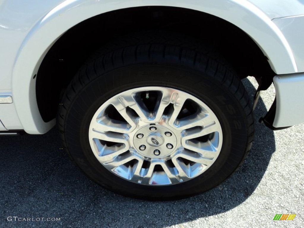 2011 F150 Platinum SuperCrew - White Platinum Metallic Tri-Coat / Sienna Brown/Black photo #3