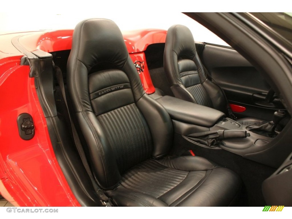 Black Interior 2001 Chevrolet Corvette Convertible Photo #79205151
