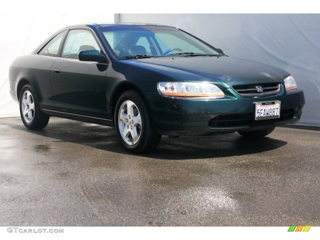 1998 Accord EX V6 Coupe - New Dark Green Pearl / Gray photo #1