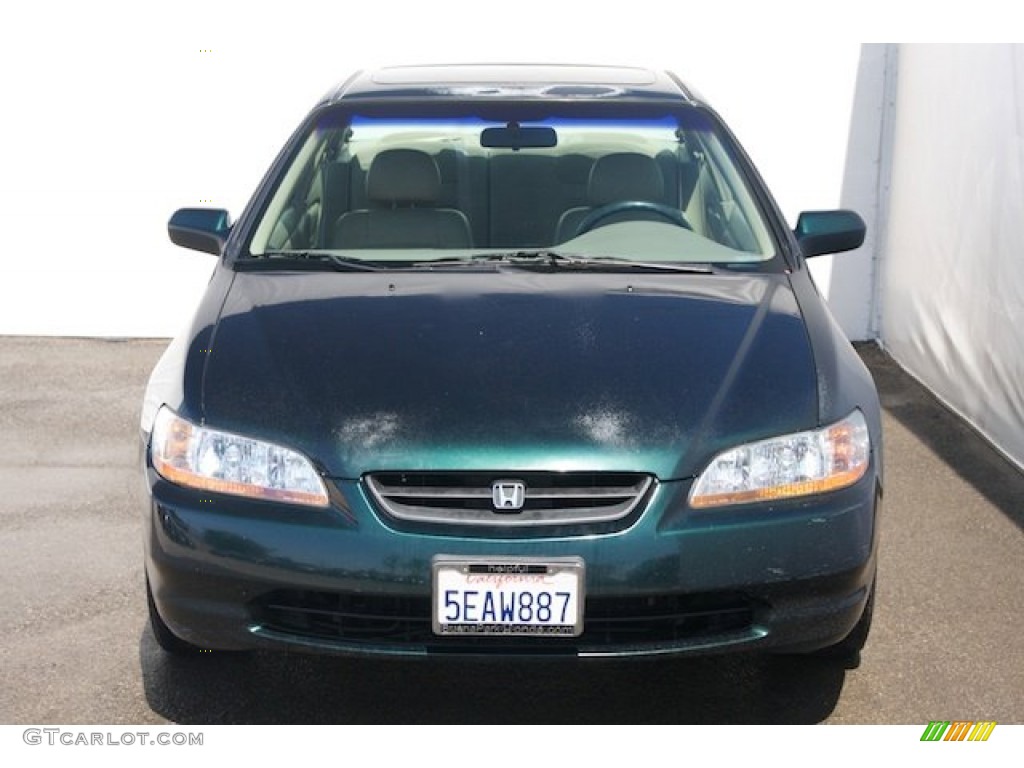 1998 Accord EX V6 Coupe - New Dark Green Pearl / Gray photo #7