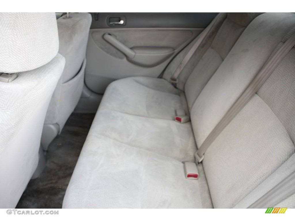 2002 Civic LX Sedan - Clover Green Metallic / Beige photo #4
