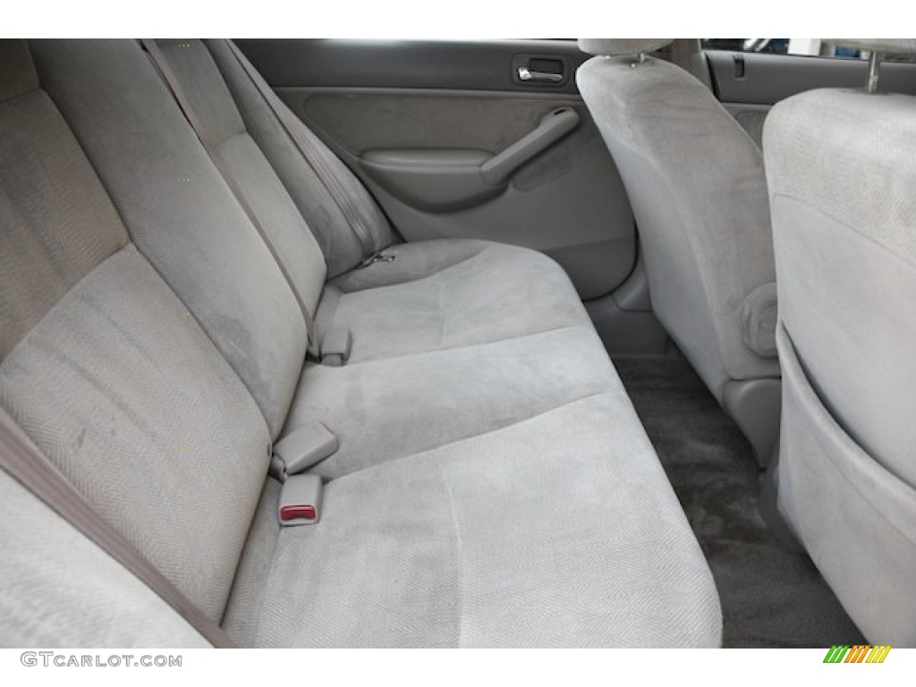 2002 Civic LX Sedan - Clover Green Metallic / Beige photo #17