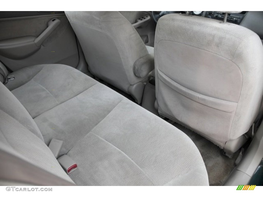 2002 Civic LX Sedan - Clover Green Metallic / Beige photo #18