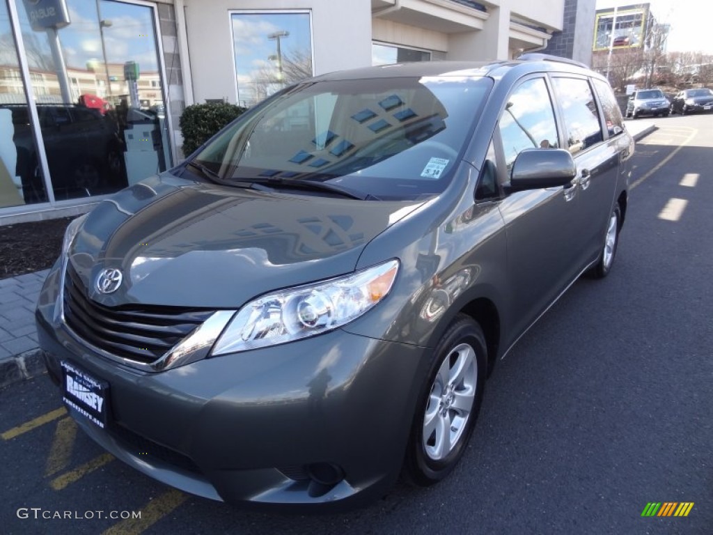 2011 Sienna LE - Cypress Green Pearl / Bisque photo #1