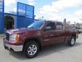 2009 Sonoma Red Metallic GMC Sierra 1500 SLE Extended Cab 4x4  photo #1