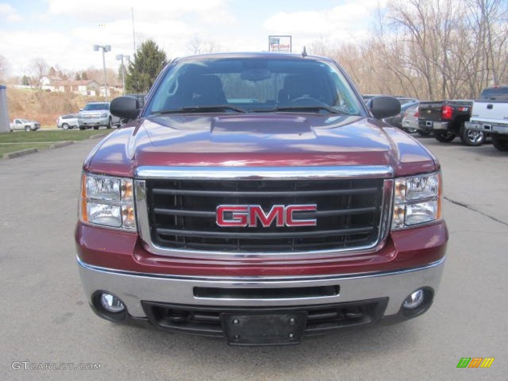 2009 Sierra 1500 SLE Extended Cab 4x4 - Sonoma Red Metallic / Ebony photo #10