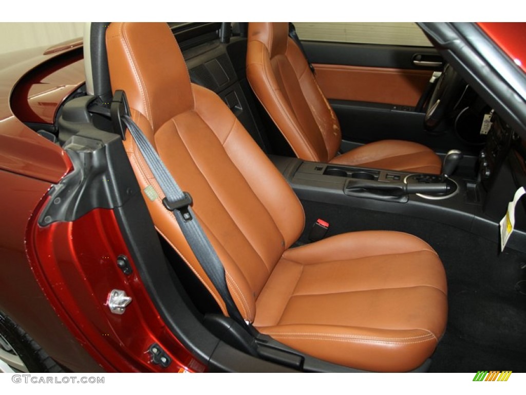 2008 MX-5 Miata Grand Touring Hardtop Roadster - Copper Red Mica / Saddle Brown photo #39