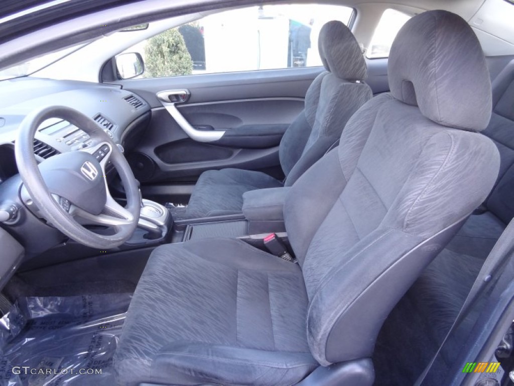 Black Interior 2007 Honda Civic EX Coupe Photo #79211461