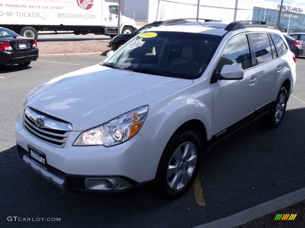 2012 Outback 2.5i Limited - Satin White Pearl / Warm Ivory photo #8