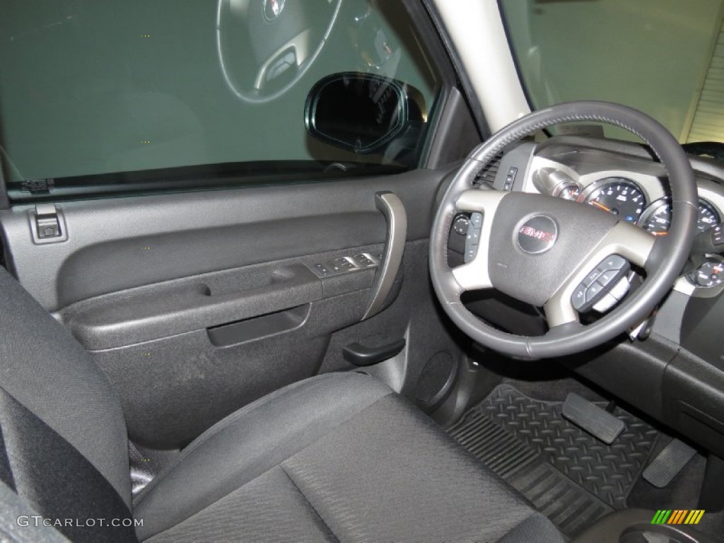 2012 Sierra 1500 SLE Extended Cab - Onyx Black / Ebony photo #16