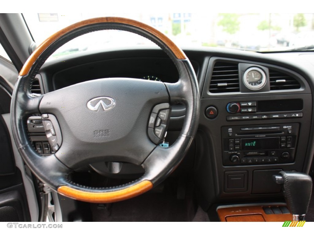 2003 Infiniti QX4 Standard QX4 Model Graphite Steering Wheel Photo #79213090